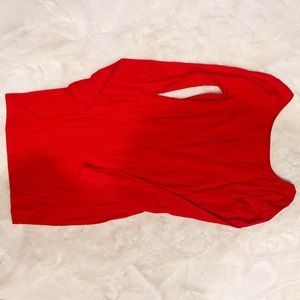 Red tight long sleeve forever 21 dress